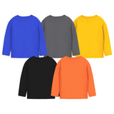 Trampoline Boys Full Sleeves Regular Fit T-Shirt (Pack of 5)