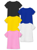 Trampoline Girls Pack Of 5 Graphic Printed Round Neck T-shirts