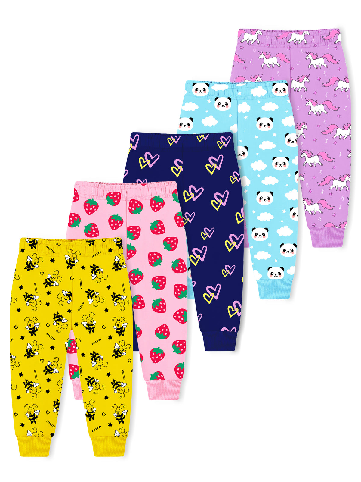 Trampoline Boys & Girls Printed Pyjamas (Pack of 5)