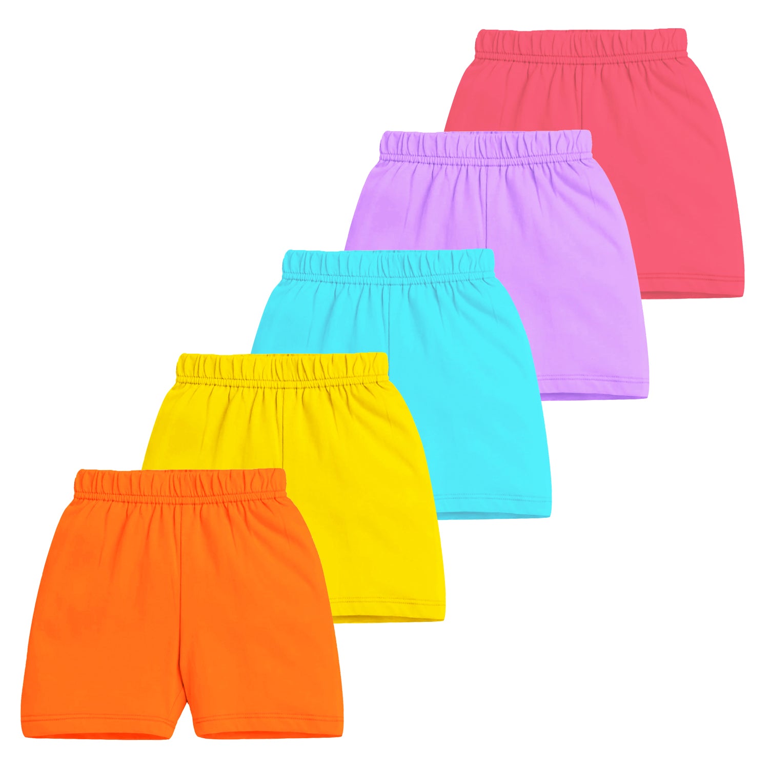 Trampoline Boys & Girls Casual Printed Shorts (Pack of 5)