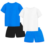 Trampoline Boys Printed Casual Clothing Set (Pack of 2)
