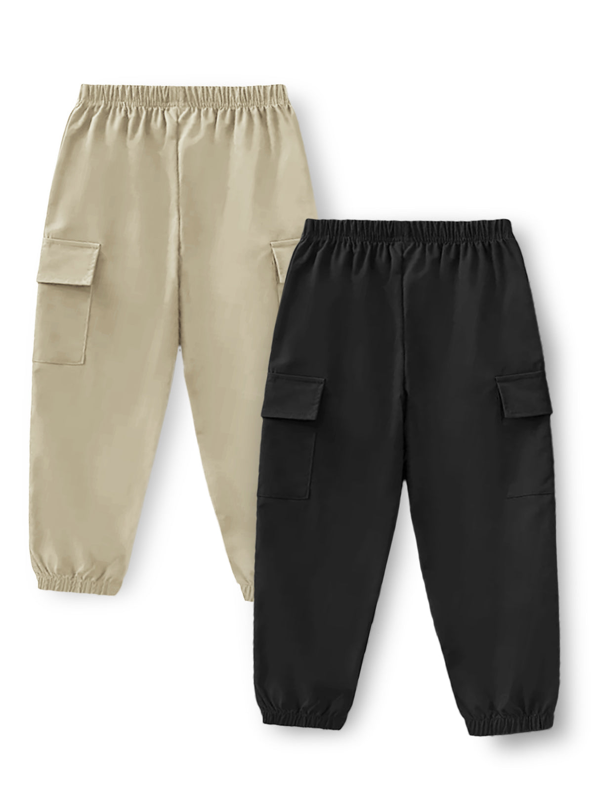 Trampoline Boys and Girls Solid Track Pants Pack of 2