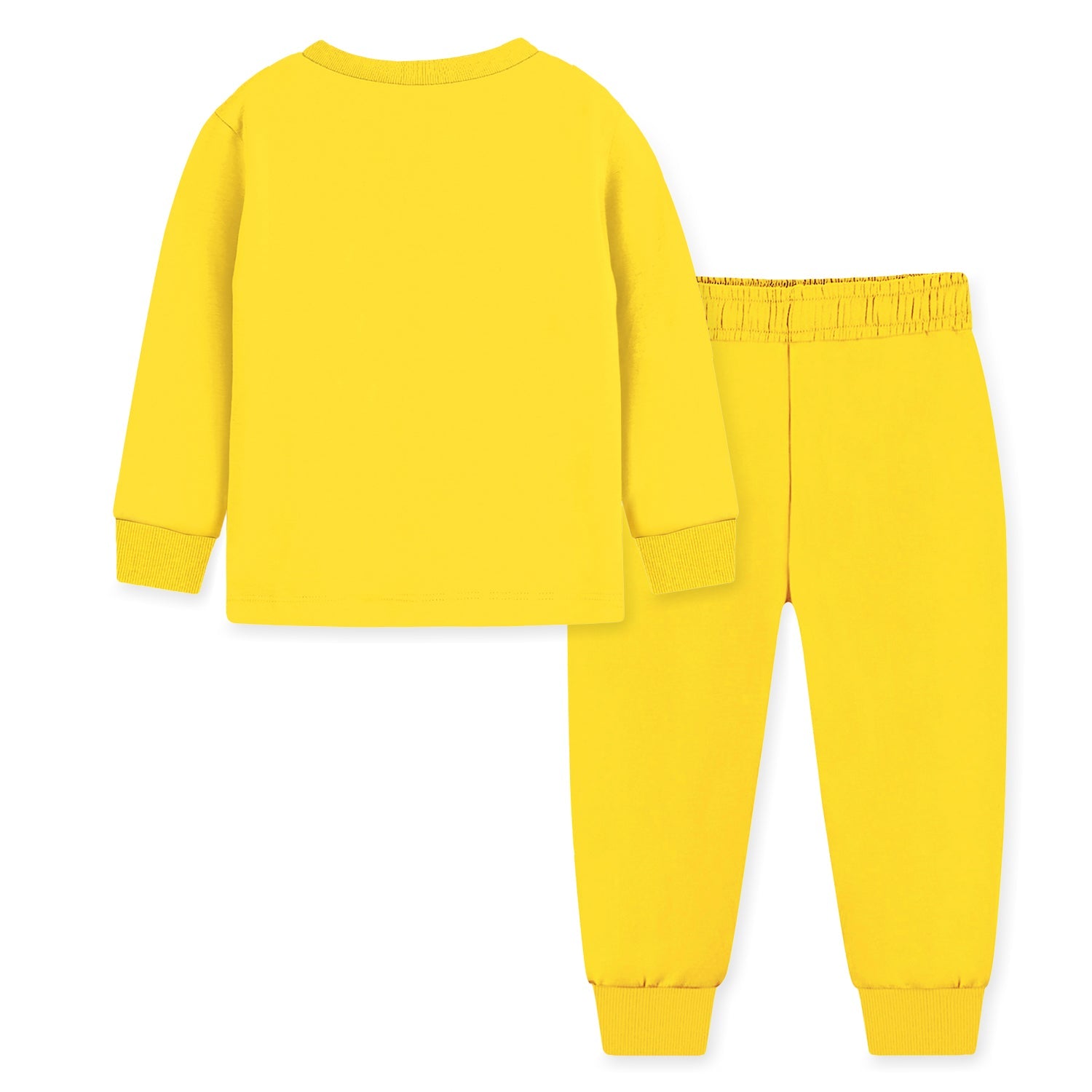 Trampoline Kids Cotton Terry Loop Patch-Work Printed T-shirt and Pyjama Set