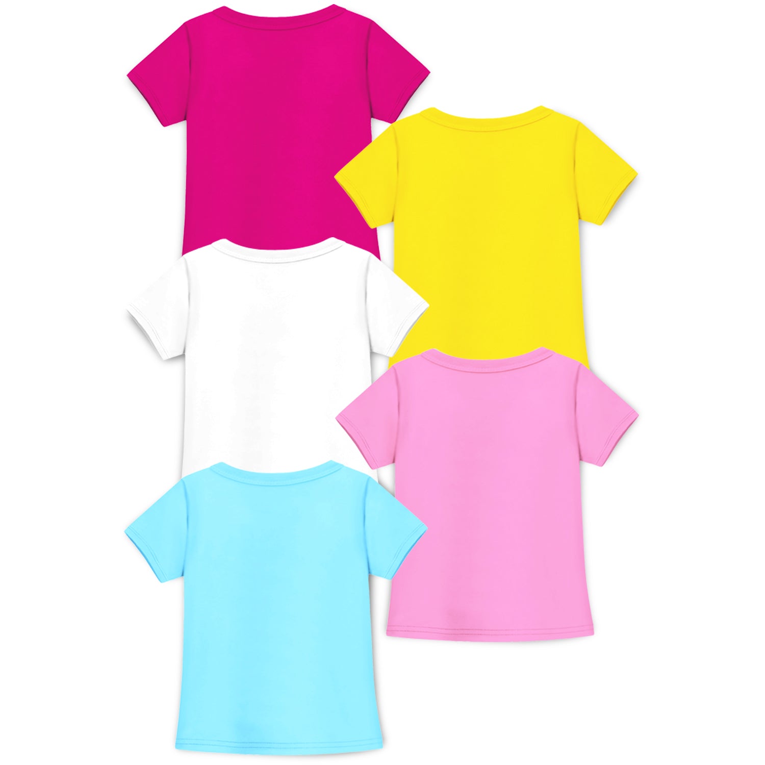 Trampoline Girls Full Sleeves Regular Fit T-Shirt (Pack of 5)