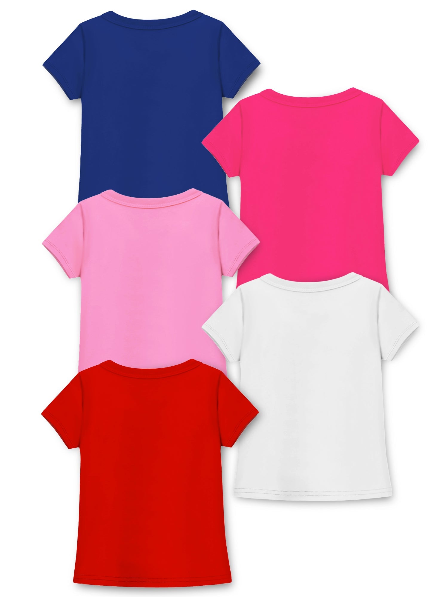 Trampoline Cotton Blend Pack Of 5 Half Sleeves Pocket Printed Tees - Multi Colour