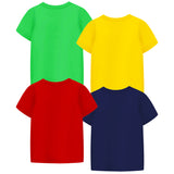 Trampoline Boys Half Sleeves Regular Fit T-Shirt (Pack of 4)