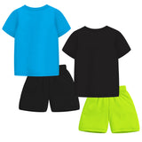 Trampoline Boys Printed Casual Clothing Set (Pack of 2)