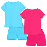 Trampoline Girls Printed Casual Clothing Set (Pack of 2)