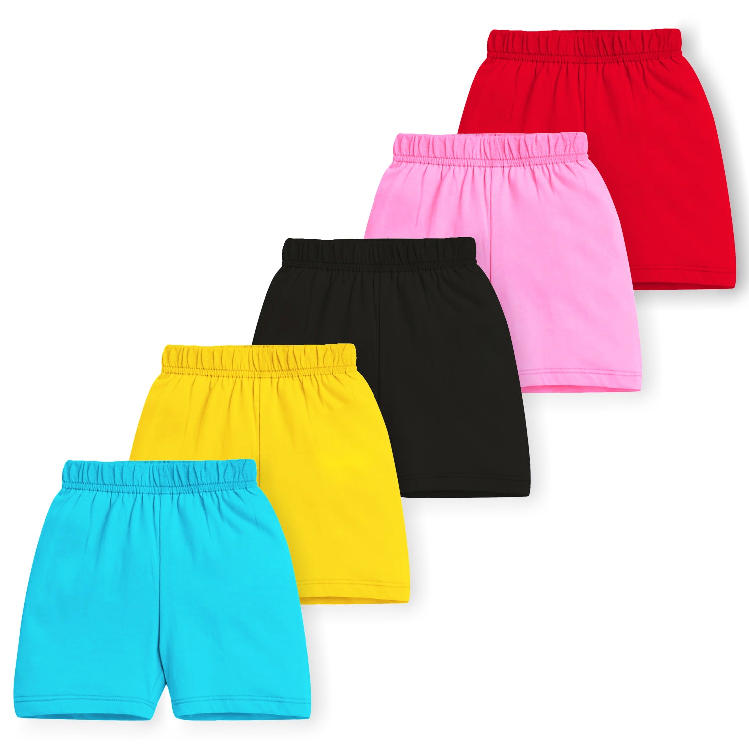 Trampoline Girls Casual Printed Shorts (Pack of 5)