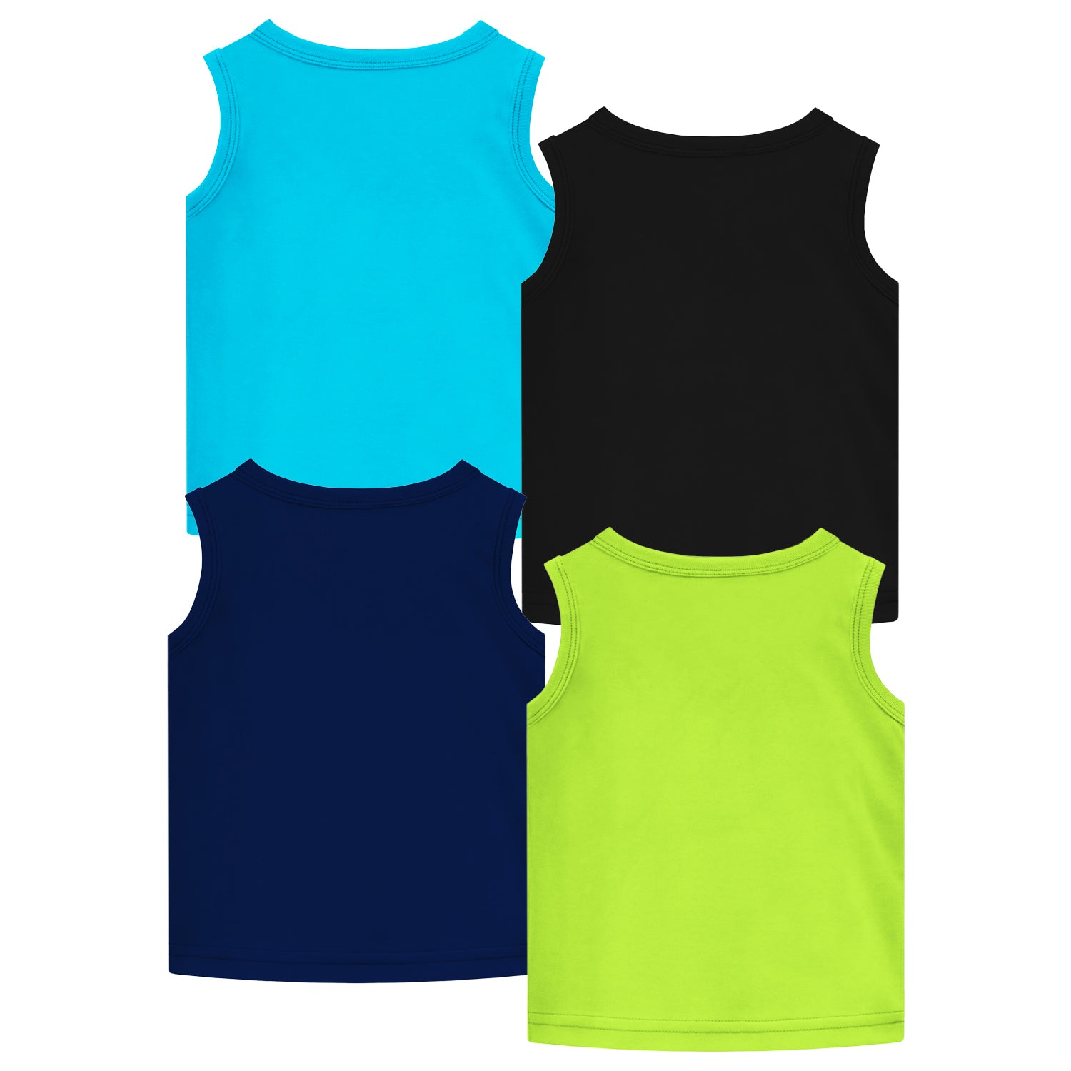 Trampoline Boys Sleeveless Regular Fit T-Shirt (Pack of 4)
