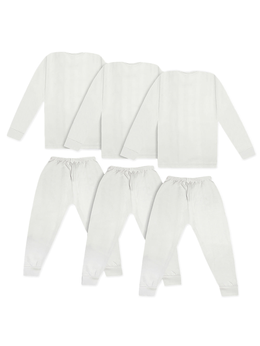 Trampoline Boys & Girls Striped Top-Pyjama Thermal Set (Pack of 3)