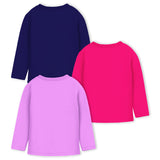 Trampoline Girls Graphic Print Full Sleeve T-Shirts Pack of 3