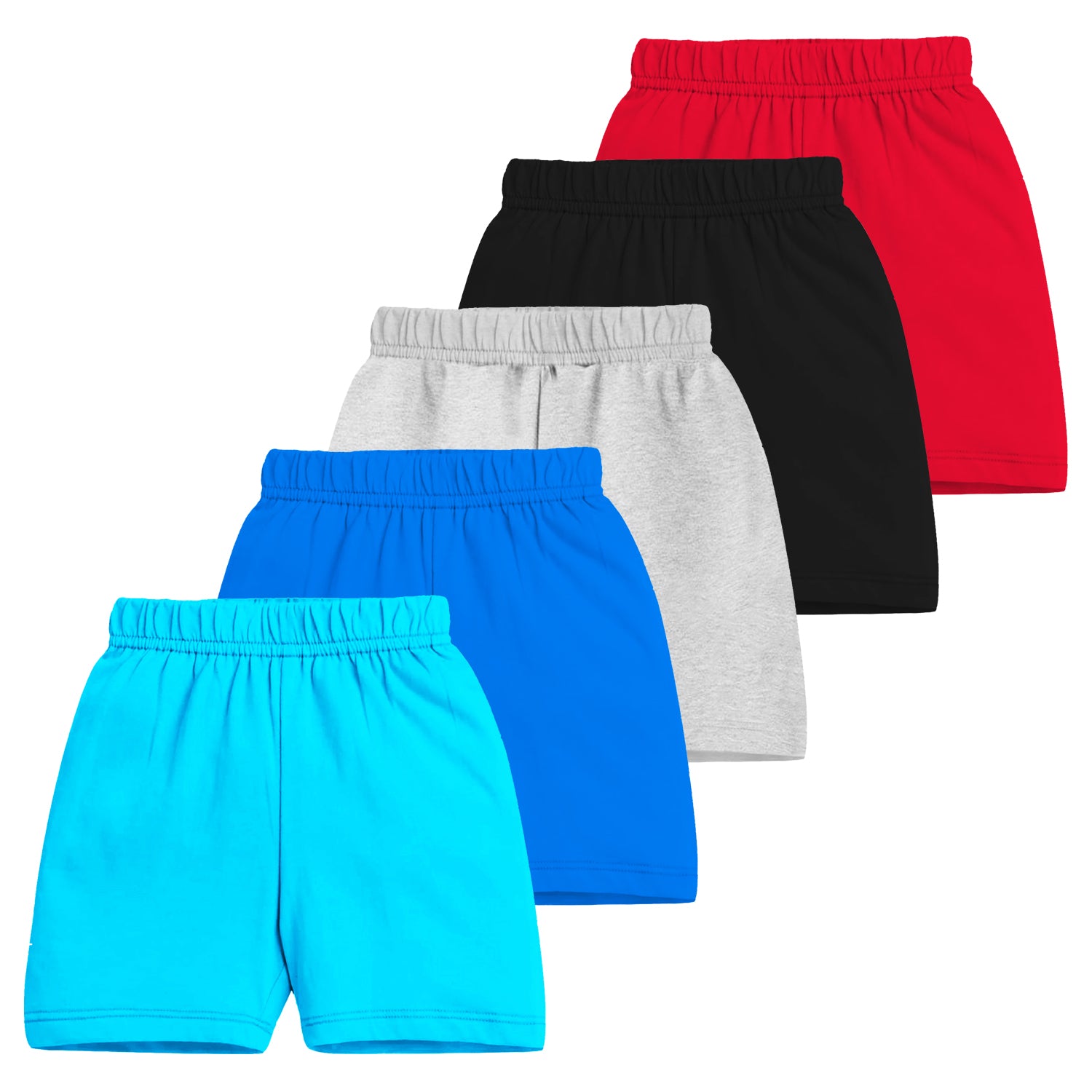 Trampoline Boys & Girls Casual Printed Shorts (Pack of 5)