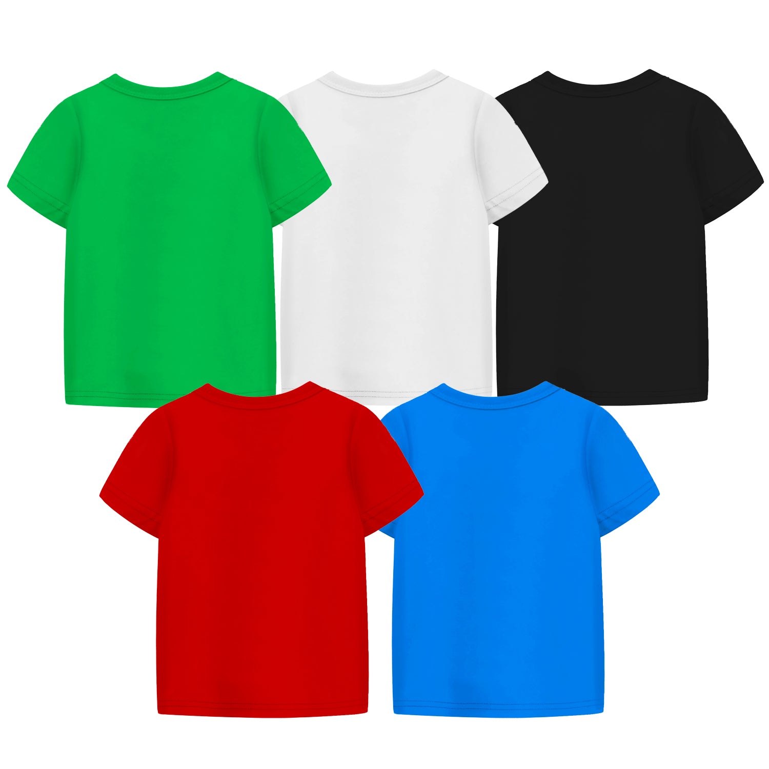 Trampoline Boys Half Sleeves Regular Fit T-Shirt (Pack of 5)