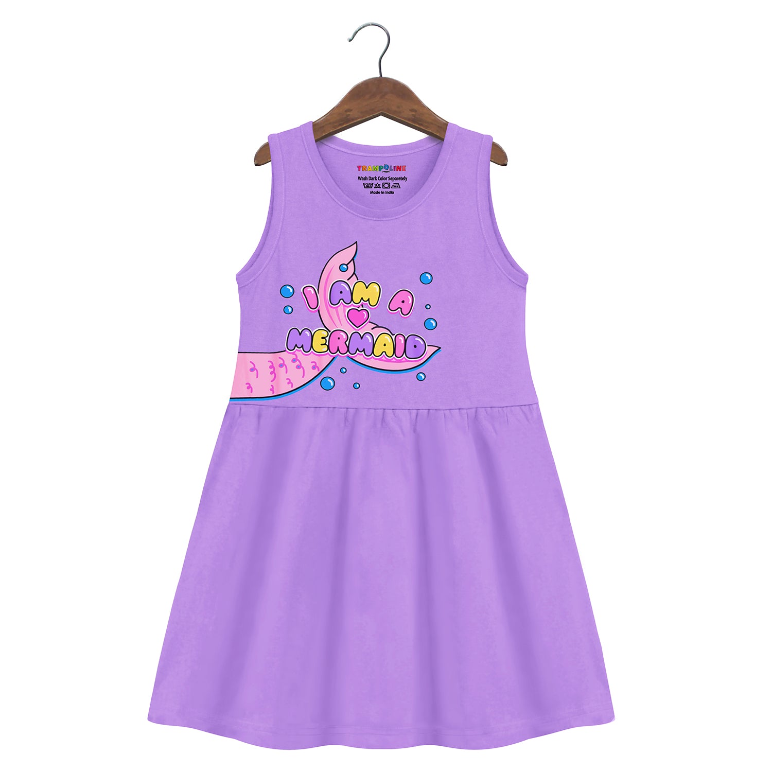 Trampoline Girls Sleeveless Midi Dress Combo | Colorful Printed Dresses for Summer Fun | Cotton Blend Casual Dresses for Kids | Playdate-Ready Girls Outfit | Pack of 2