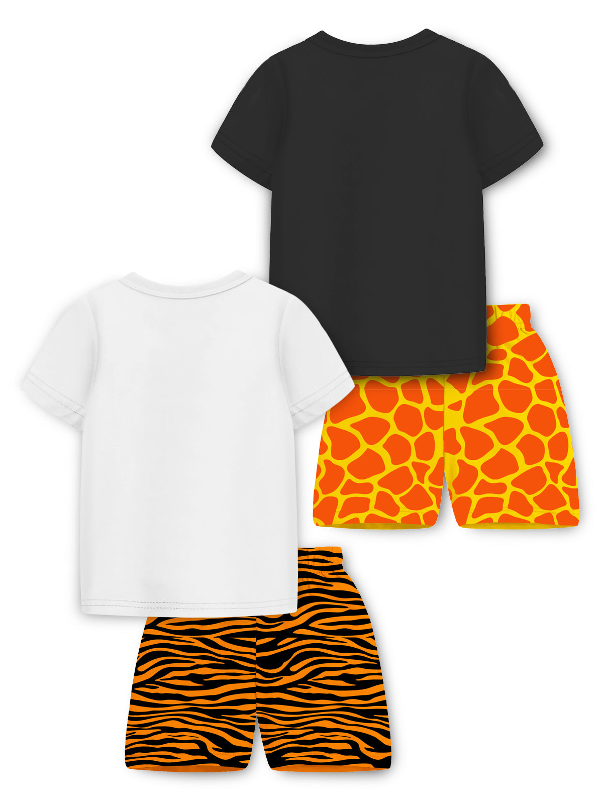 Trampoline Boys & Girls Graphic Printed T-shirt With Shorts (Pack of 2)