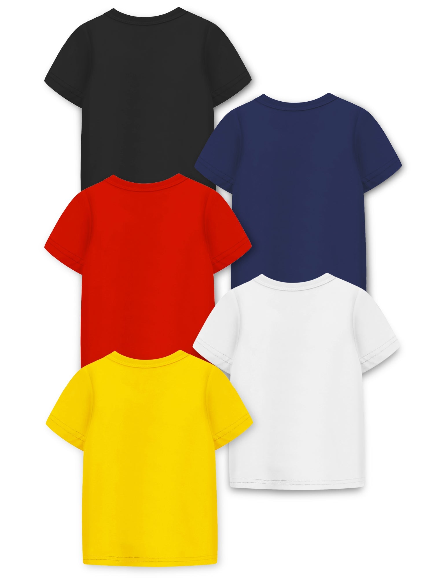 Trampoline Pack Of 5 Half Sleeves Pocket Printed Tees - Multi Colour