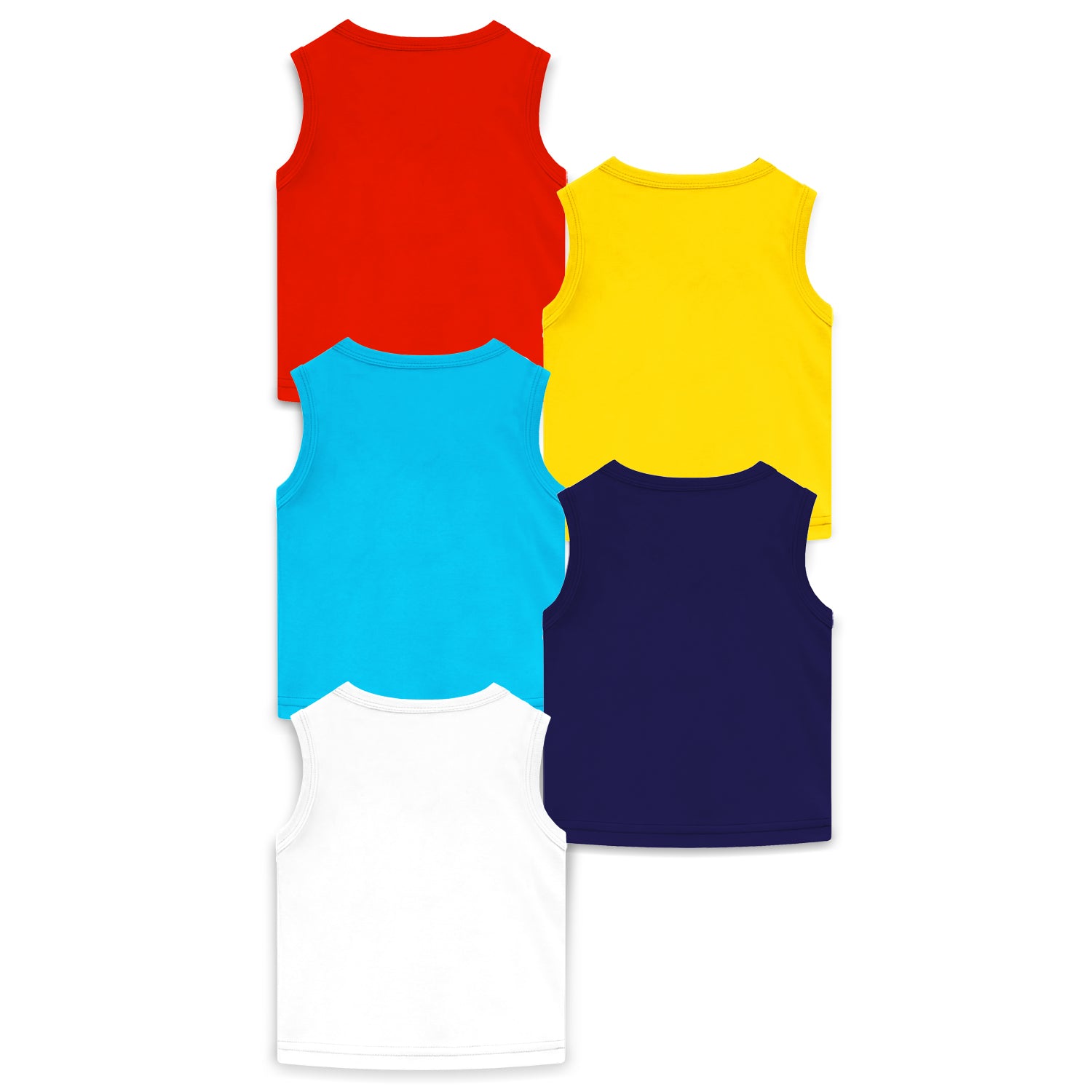 Trampoline Boys & Girls Printed Sleeveless T Shirt pack of 5