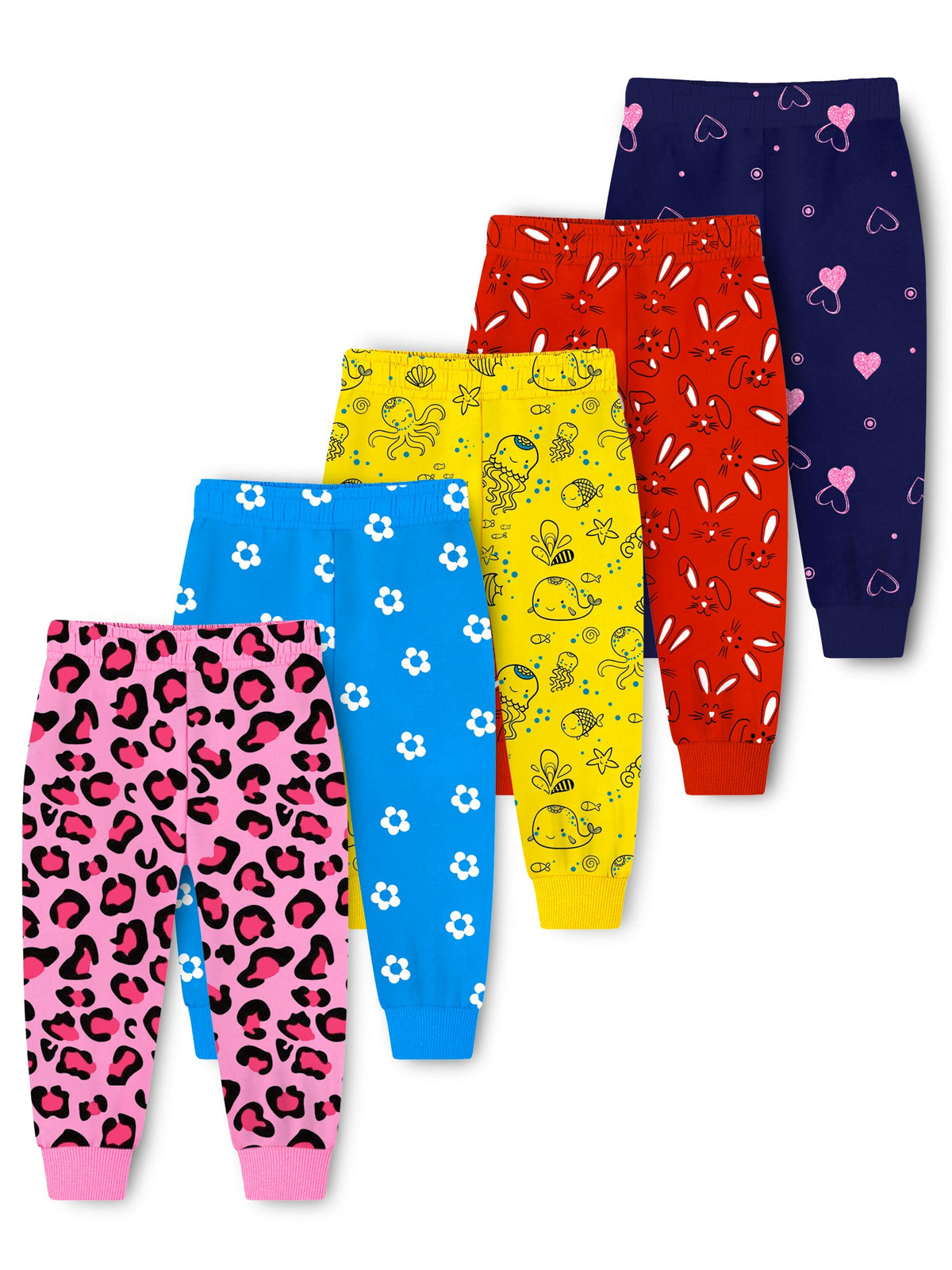 Trampoline Girls All Over Printed Pyjamas (Pack of 5)