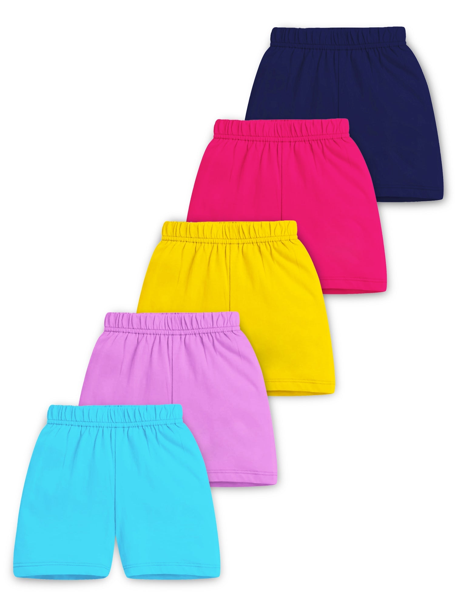 Trampoline Girls Graphic Printed Shorts (Pack of 5)