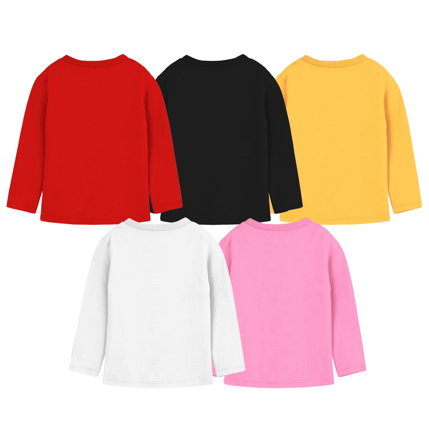 Trampoline Girls Full Sleeves Regular Fit T-Shirt (Pack of 5)