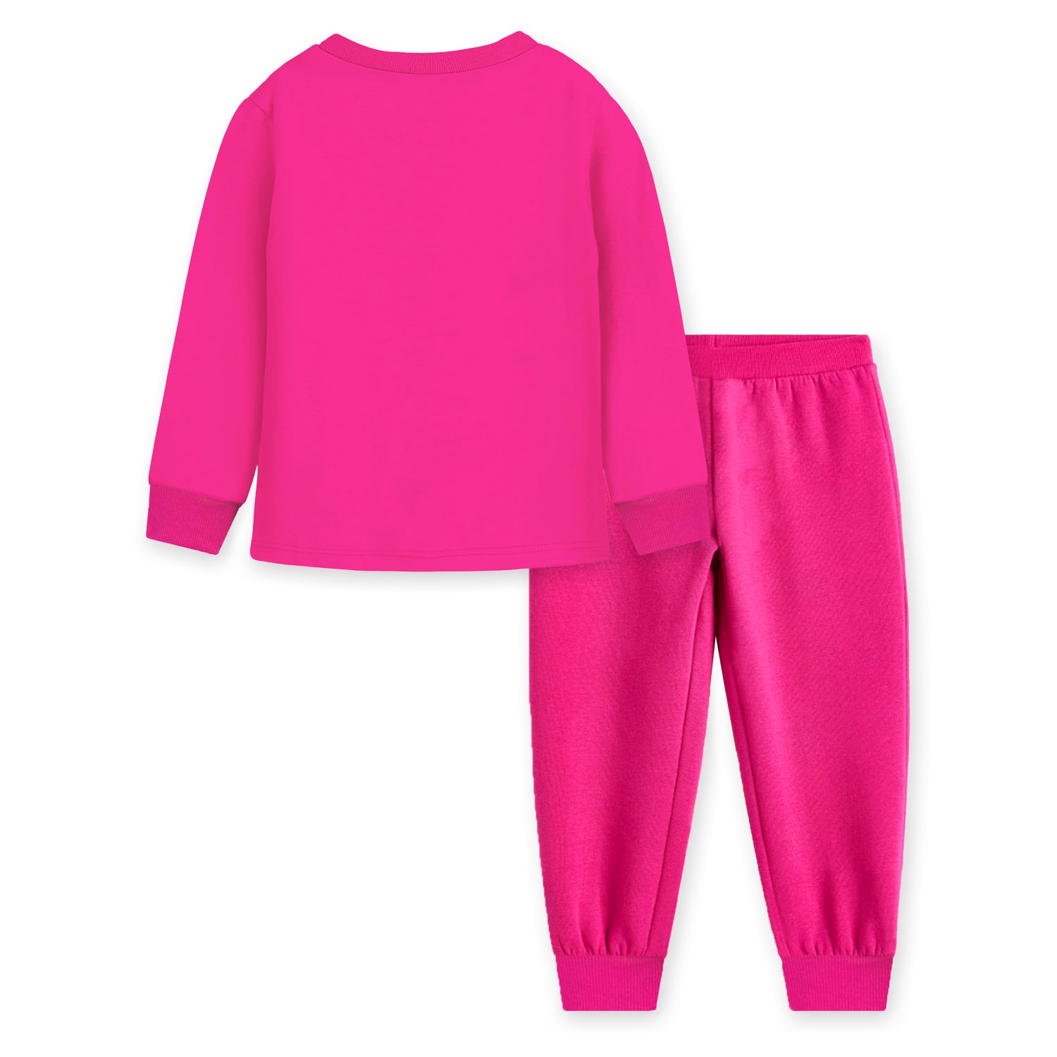 Trampoline Girls Pink Printed Tshirt and Trackpant Set