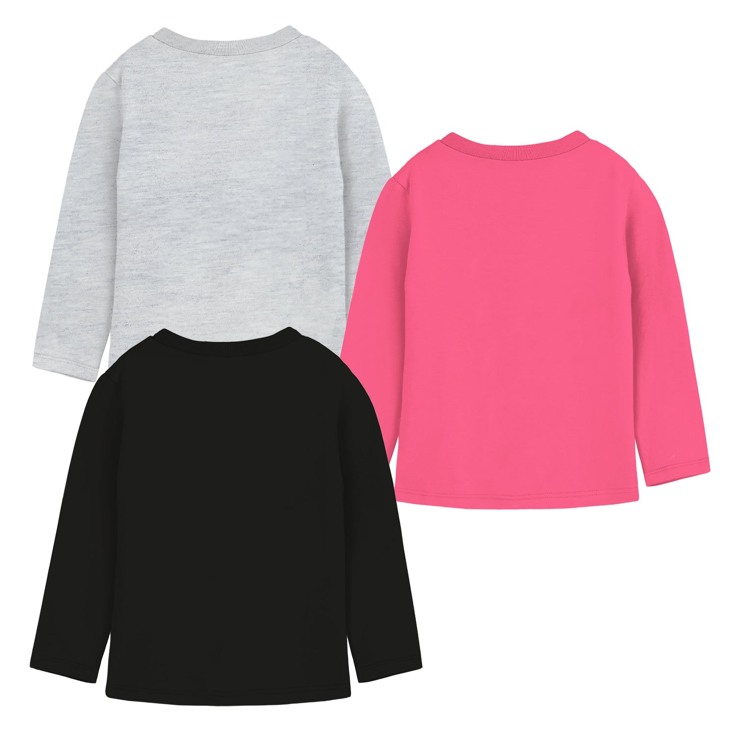 Trampoline Girls Full Sleeves Regular Fit T-Shirt (Pack of 3)