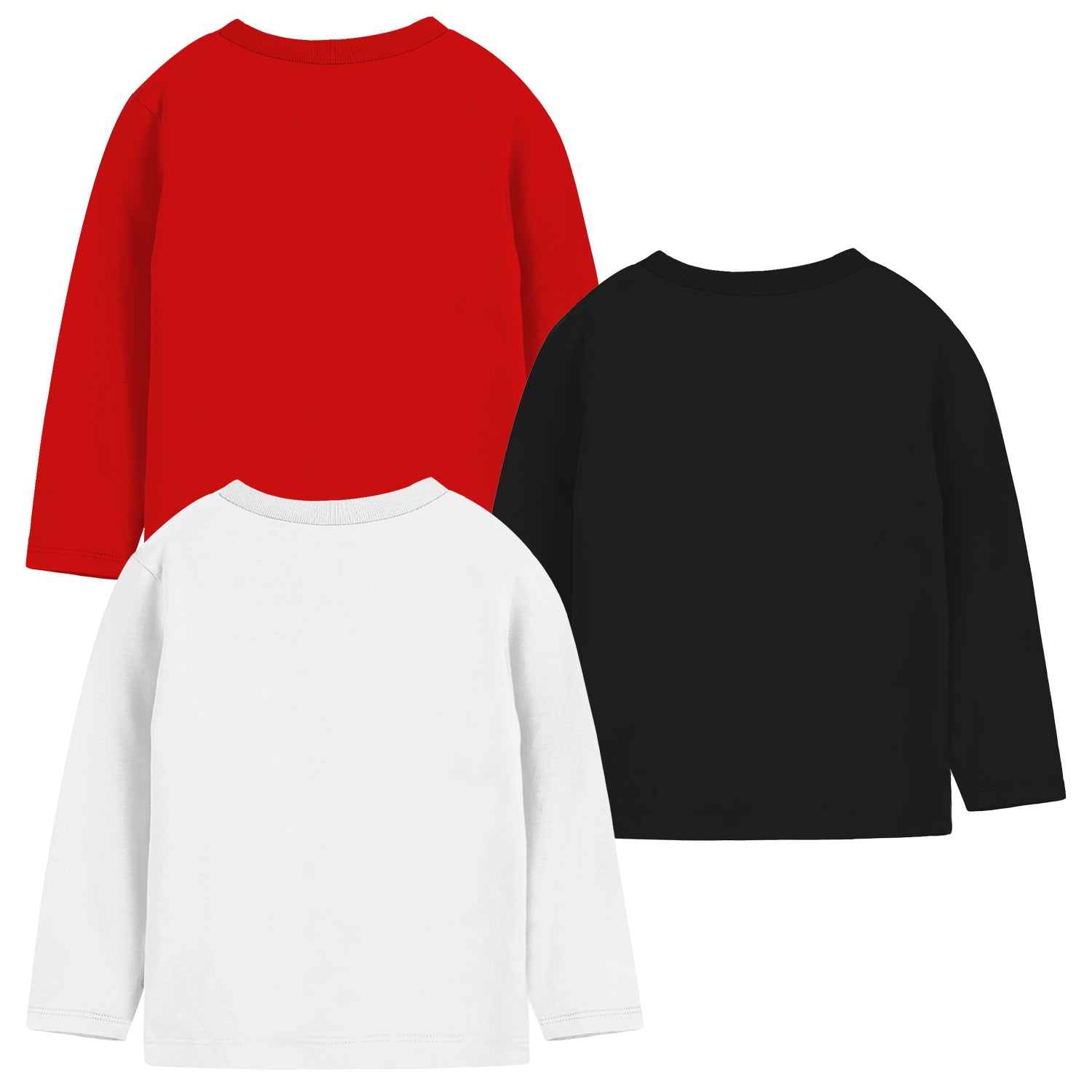Trampoline Boys Full Sleeves Regular Fit T-Shirt (Pack of 3)