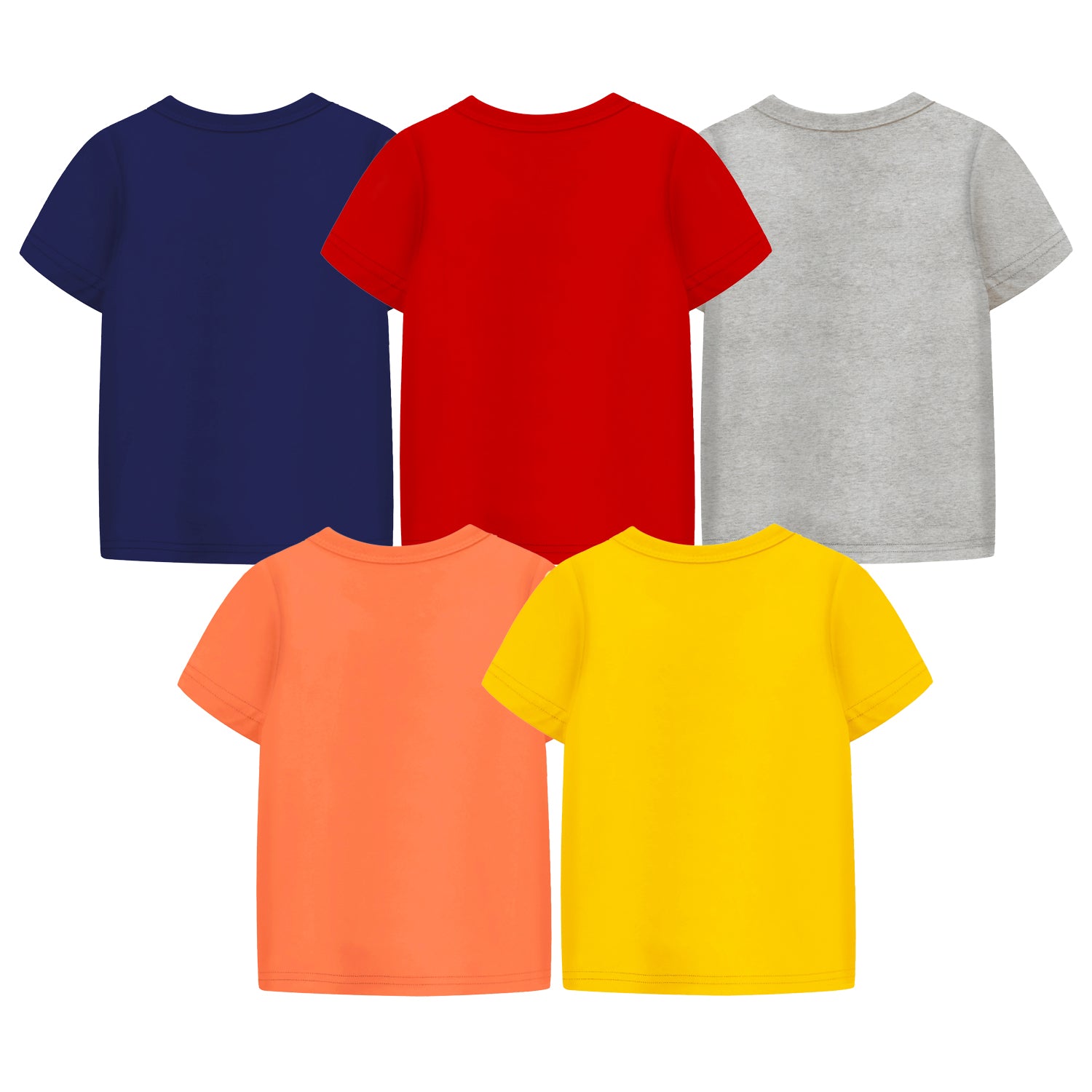 Trampoline Boys Half Sleeves Regular Fit T-Shirt (Pack of 5)
