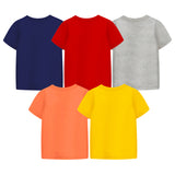 Trampoline Boys Half Sleeves Regular Fit T-Shirt (Pack of 5)