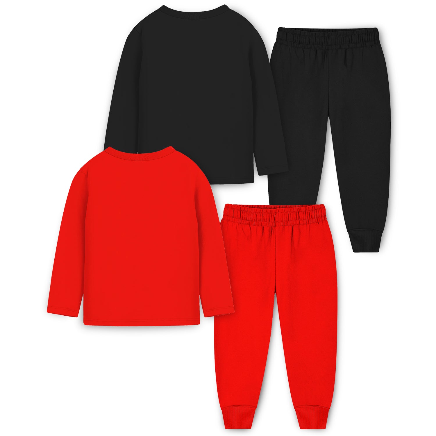 Trampoline Baby Boys & Girls Casual Clothing Set Pack of 2 Red,Black