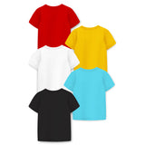 Trampoline Boys Graphic Print Half Sleeve T-Shirts Pack of 5
