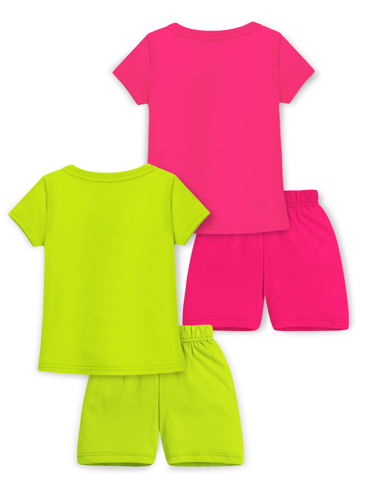 Trampoline Girls Printed T-shirt & Short Set Pack of 2