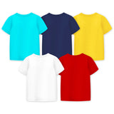 Trampoline Boys Half Sleeves Regular Fit T-Shirt (Pack of 5)