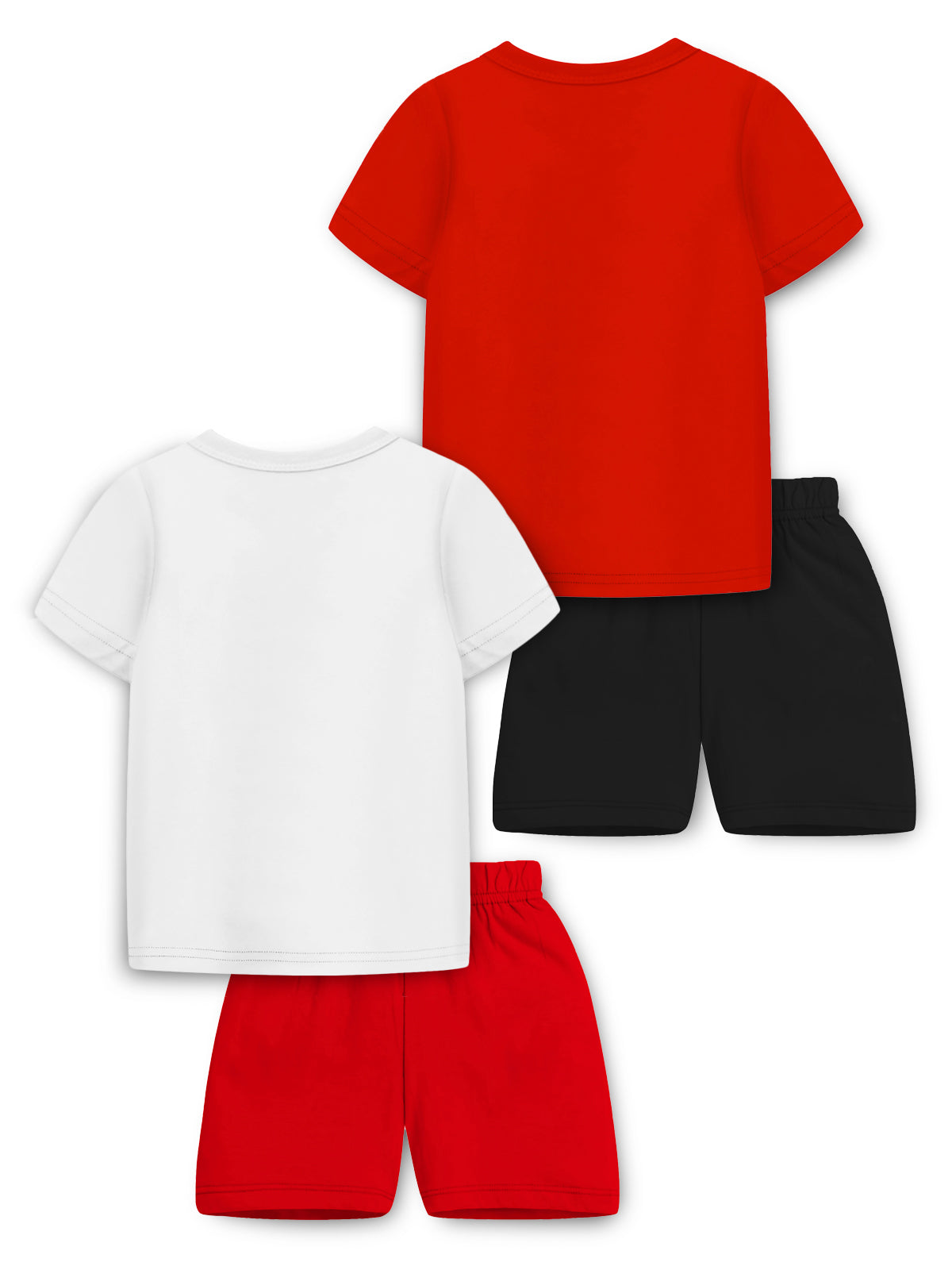Trampoline Boys & Girls Graphic Printed T-shirt With Shorts (Pack of 2)