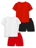 Trampoline Boys & Girls Graphic Printed T-shirt With Shorts (Pack of 2)