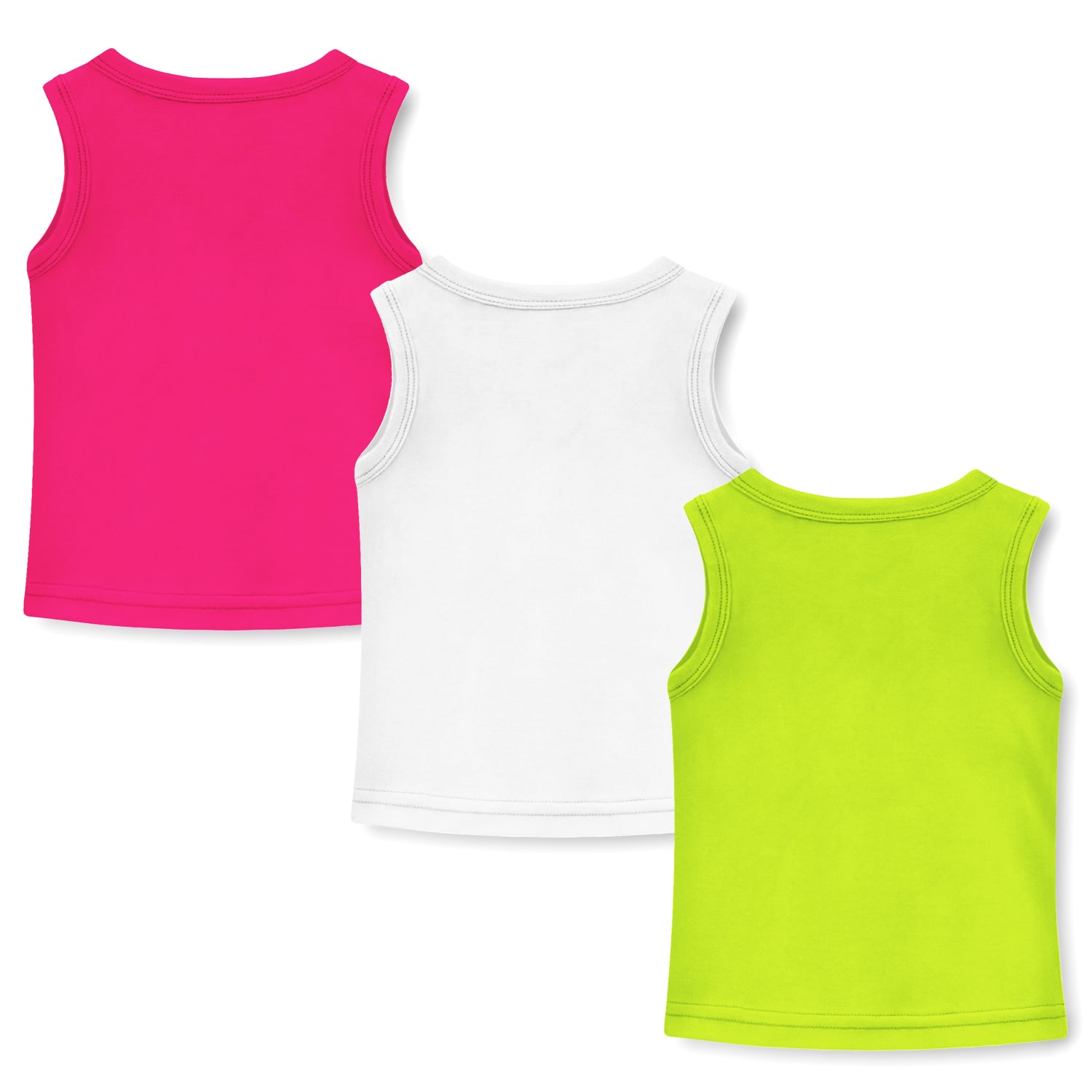 Trampoline Girls Printed Sleeveless T-Shirt pack of 3