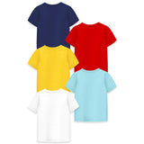 Trampoline Boys Graphic Print Half Sleeve T-Shirts Pack of 5