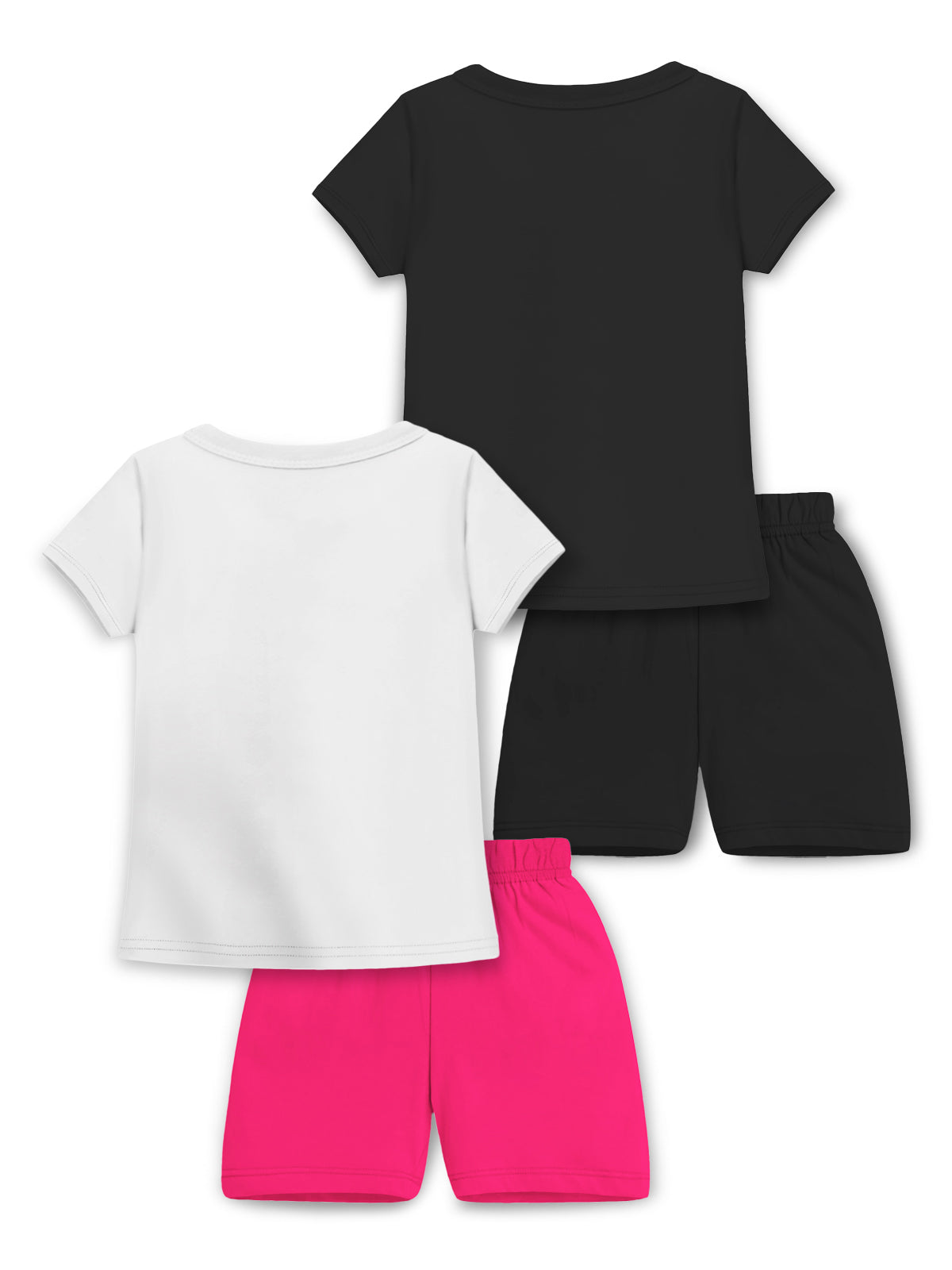 Trampoline Girls Printed T-shirt & Short Set Pack of 2