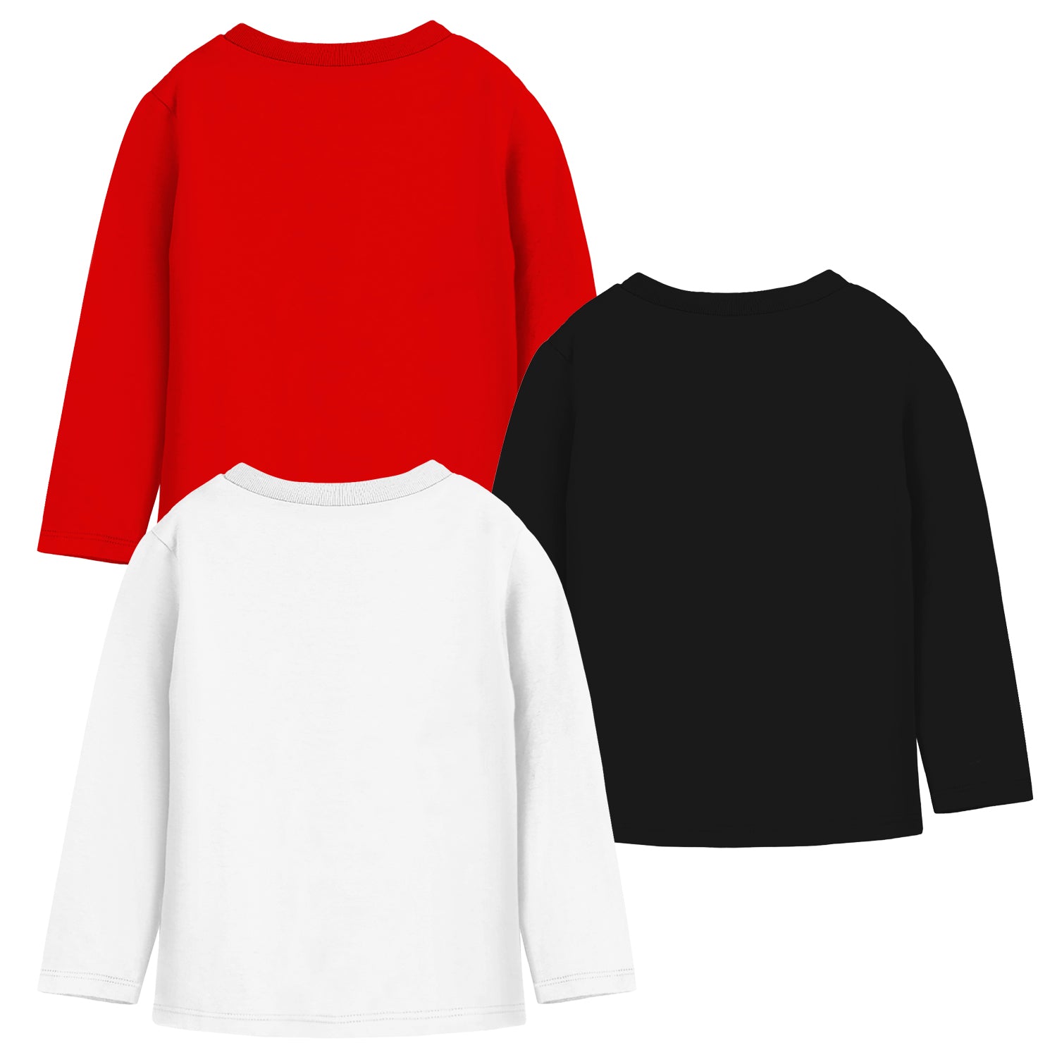 Trampoline Girls Full Sleeves Regular Fit T-Shirt (Pack of 3)