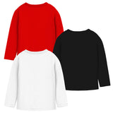 Trampoline Girls Full Sleeves Regular Fit T-Shirt (Pack of 3)