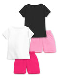 Trampoline Girls Printed T-shirt & Short Set Pack of 2