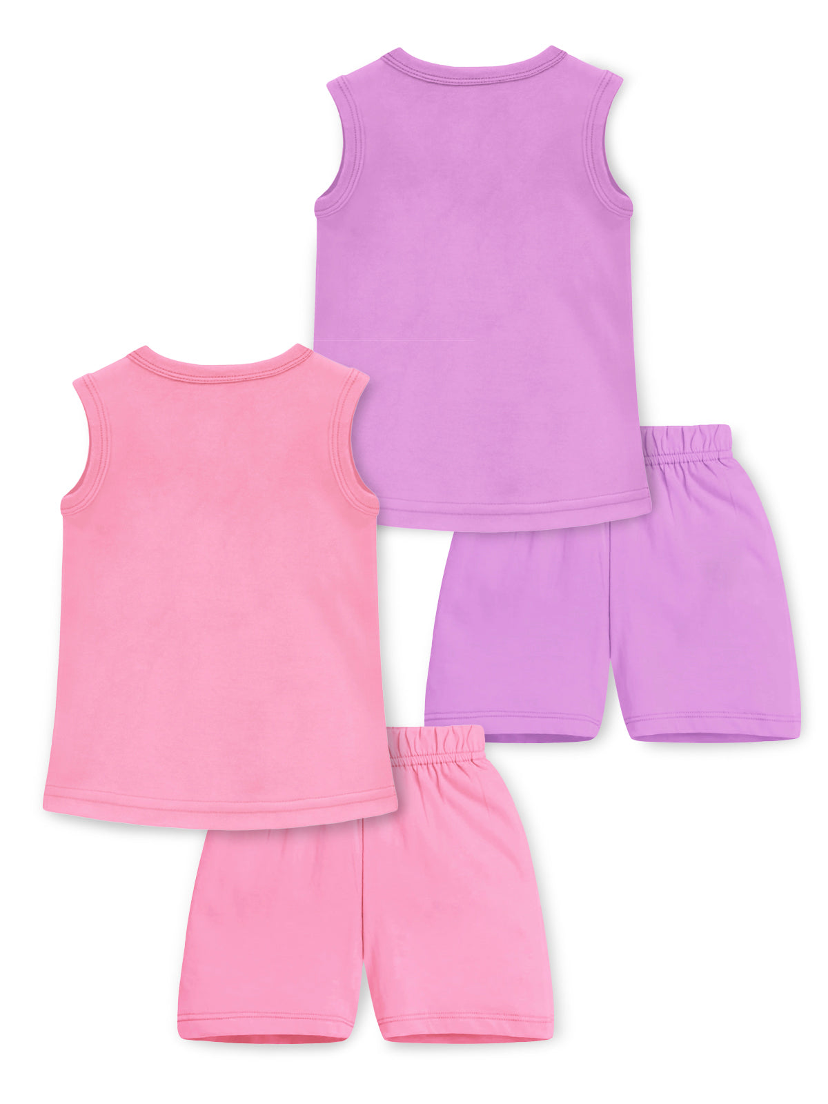 Trampoline Girls Printed T-shirt & Short Set Pack of 2