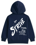 Trampoline Fleece Knit Full Sleeves Strive & Nyc Printed Winter Sweatshirt Pack Of 2 - Navy Blue Grey