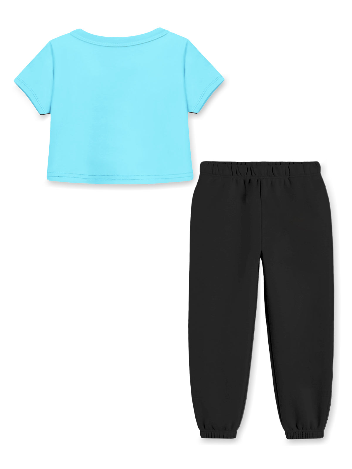 Trampoline Girls Printed Crop Top and Track pant Set Pack of 1