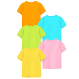 Trampoline Boys & Girls Animal Print Cotton Blend T Shirt Pack of 5