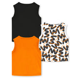 Trampoline Boys & Girls Printed Sleeveless T-Shirt pack of 3