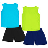 Trampoline Boys Printed Casual Clothing Set (Pack of 2)