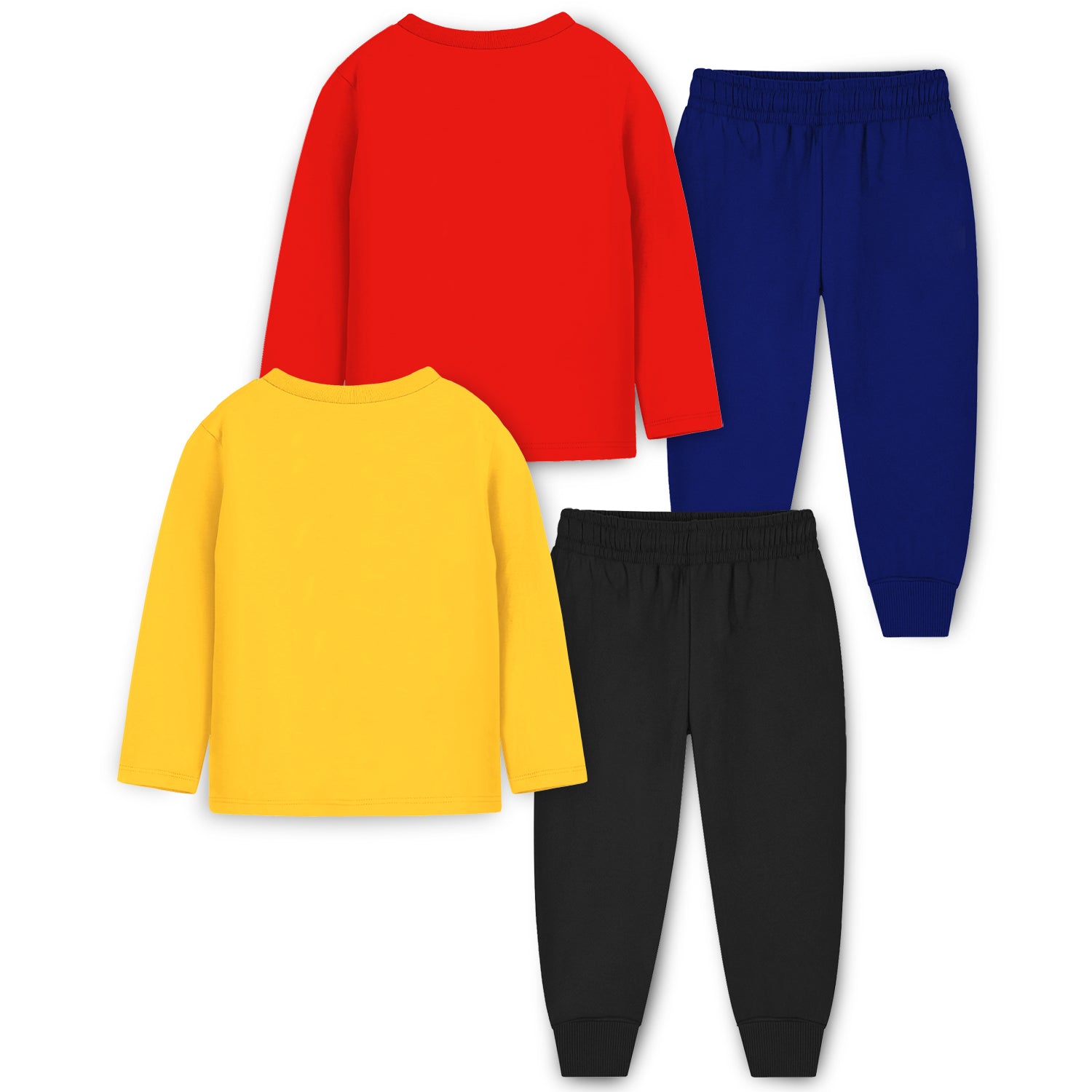 Trampoline Baby Boys & Girls Casual Clothing Set Pack of 2 Red,Yellow