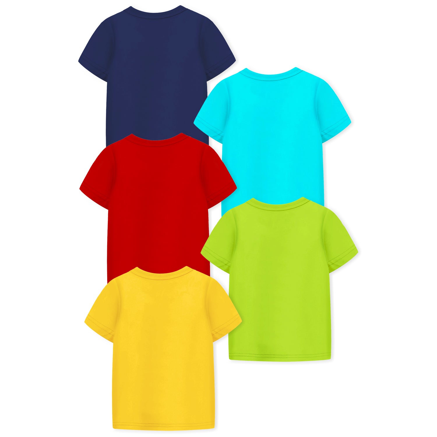 Trampoline Boys Graphic Print Half Sleeve T-Shirts Pack of 5